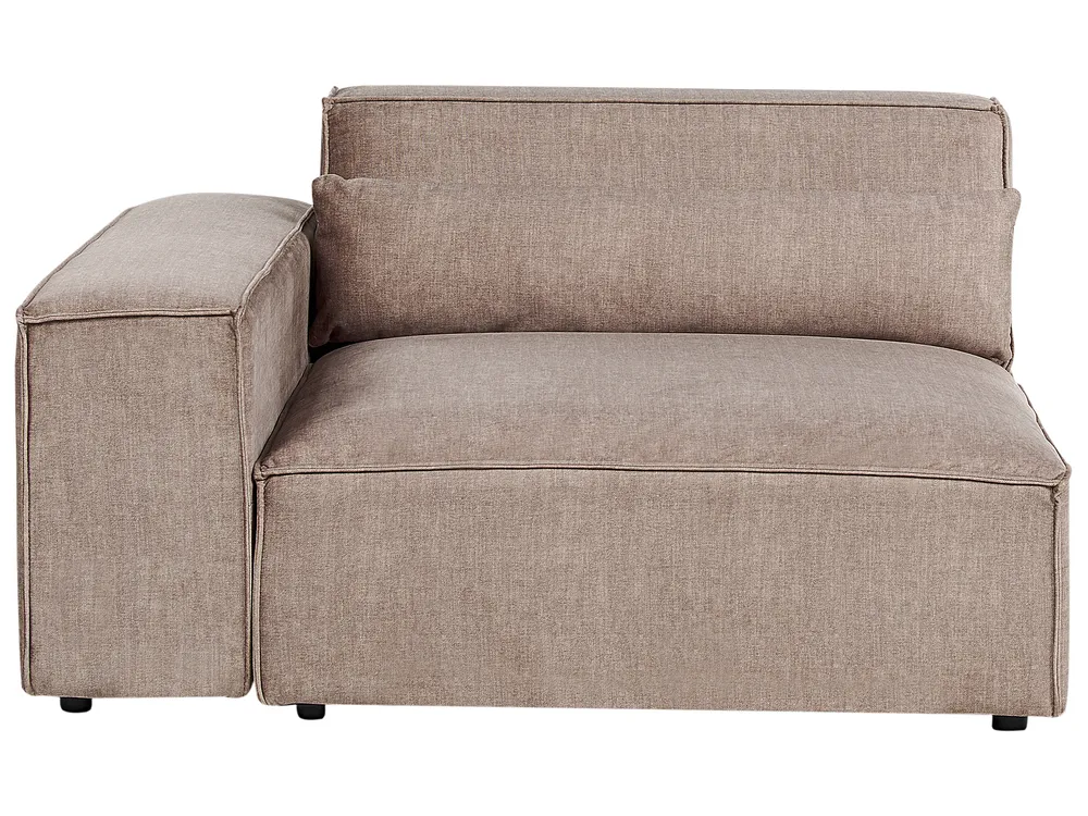 Modular Sofa 3 Seater HELLNAR Fabric Light Brown_912237