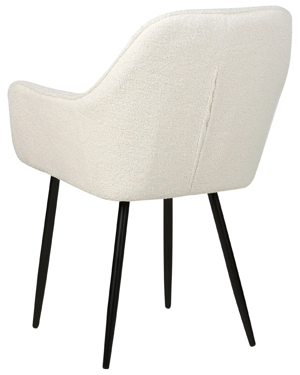 Set of 2 Dining Chairs ALDEN II Boucle White_877506