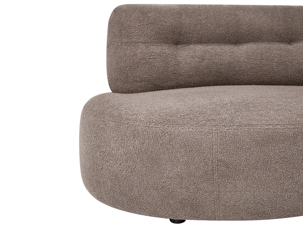 Sofa 3-Sitzer LAERDAL Bouclé Taupe_1062065