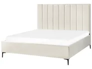 Bett mit Stauraum SEZANNE Bouclé Cremeweiß 180 x 200 cm_939803