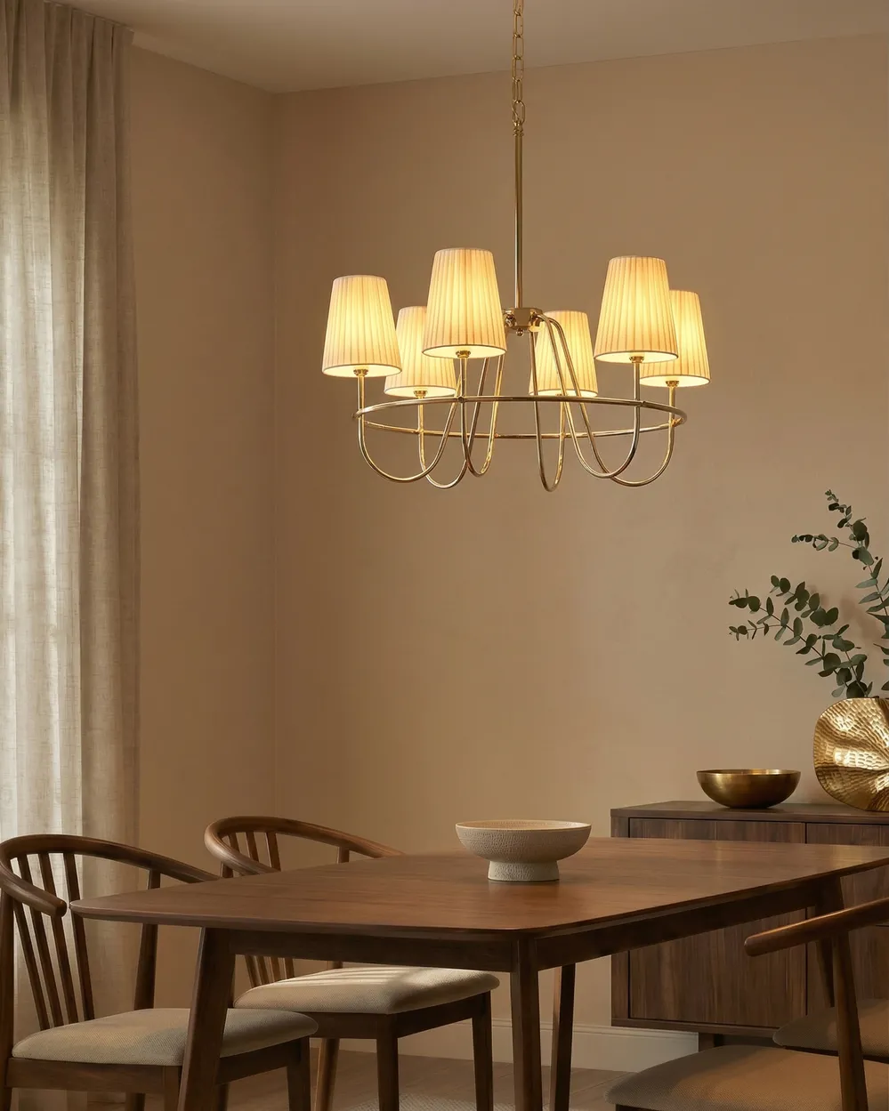 Kronleuchter YAMETHIN Metall Gold