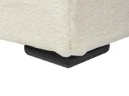 Wasserbett Bouclé ROISEL 180 x 200 cm Hellbeige_937513