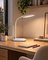 LED Schreibtischlampe HYDRA mit Dimmer Hellblau