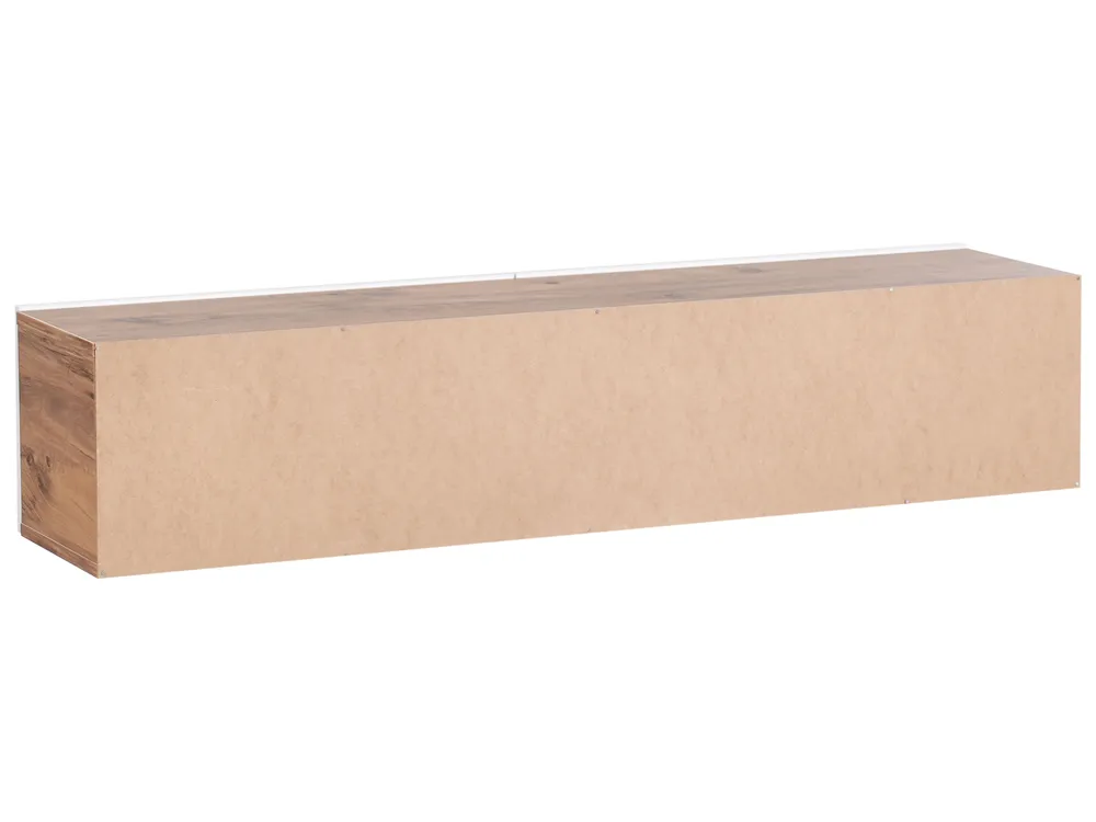Wandmontierter TV-Schrank GLADSTONE Braun / Weiß_973840