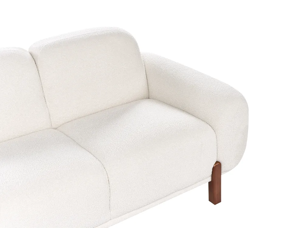 Sofa Set 4-Sitzer ODNES Bouclé Weiß_1053451