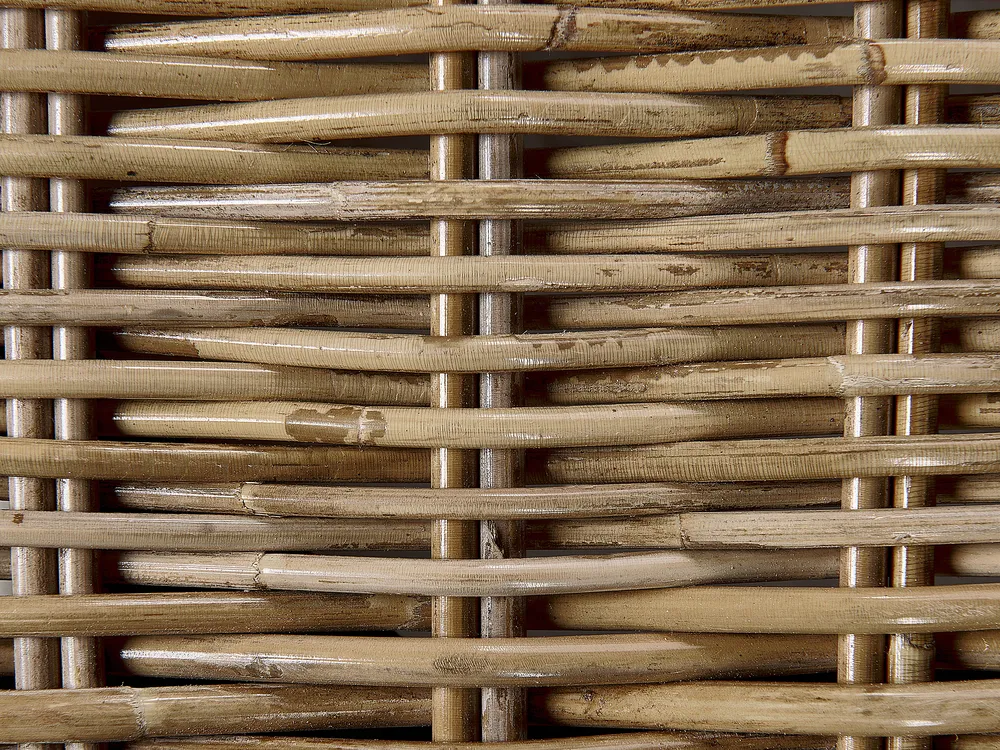 Sonnenliege mit Kissen PALESE mit Relaxfunktion Rattan Naturfarben_928124