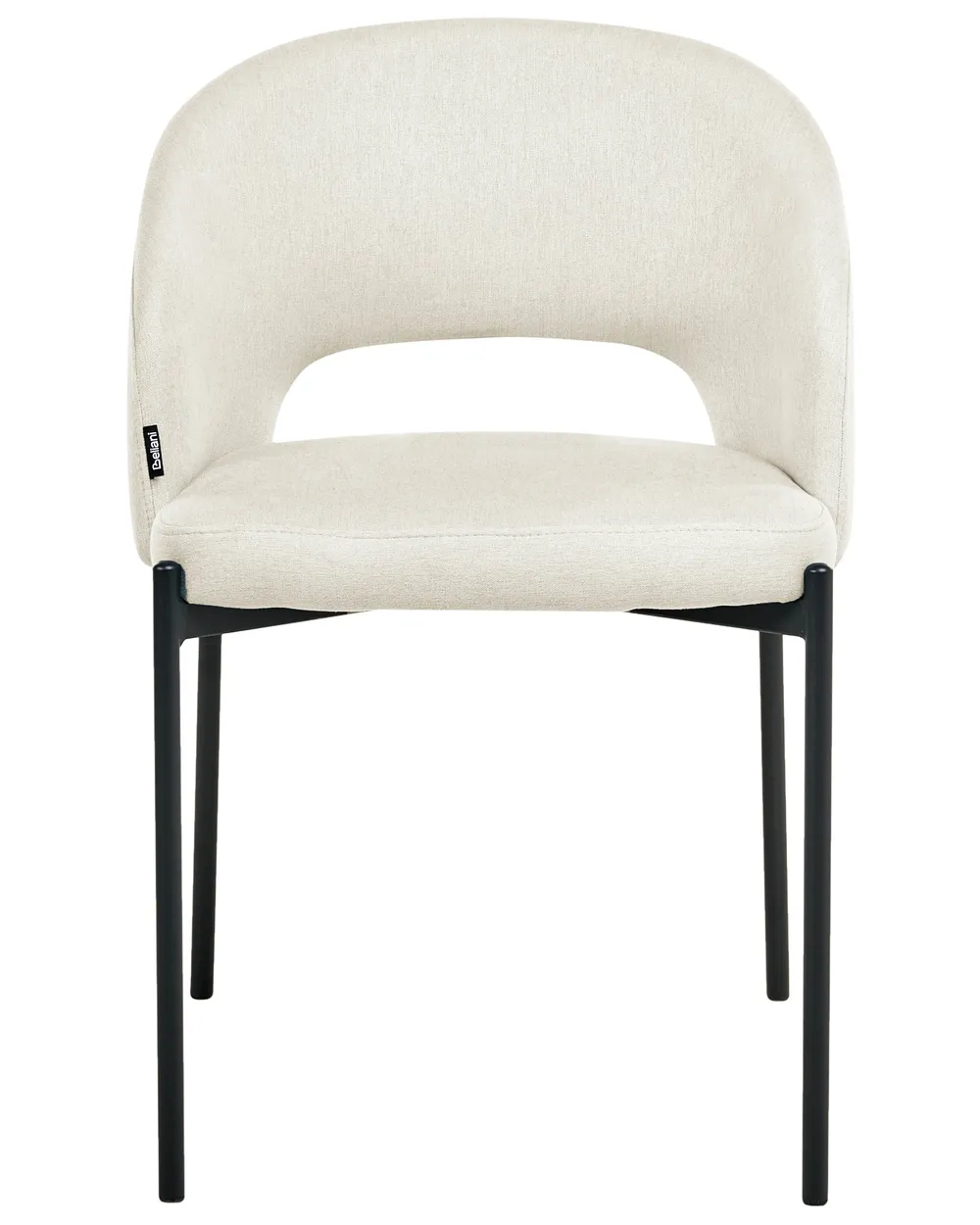 Set of 2 Dining Chairs PENNY Fabric Light Beige_1007308