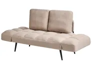 Sofa Bed 2 Seater BREKKE Boucle Beige_1068033
