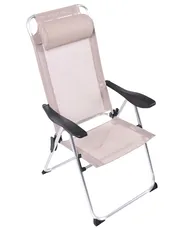 Gartenstuhl 2er Set ASINE klappbar Metall Beige_1030649
