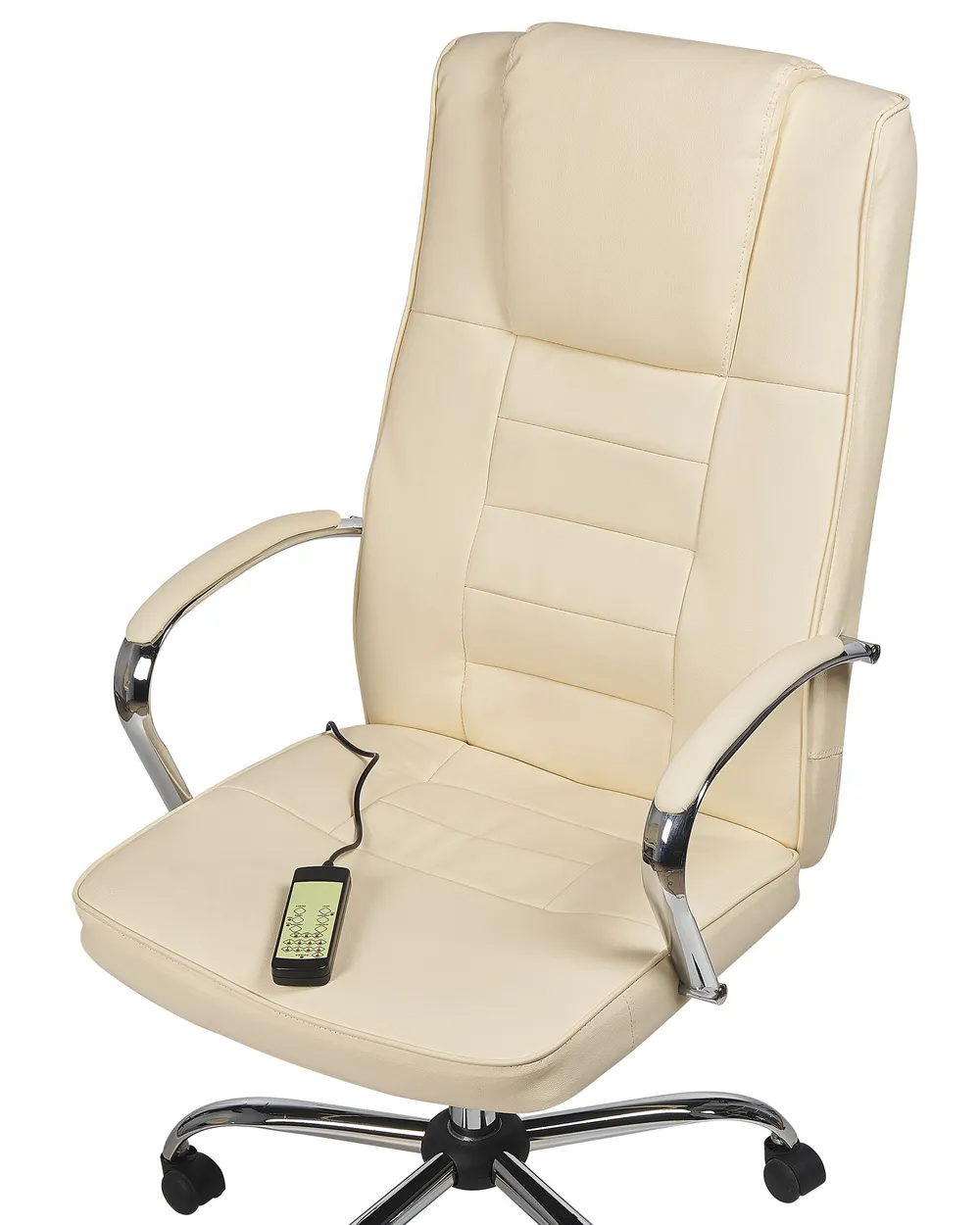 Massagestuhl mit Heizung GRANDEUR Kunstleder Beige_816094