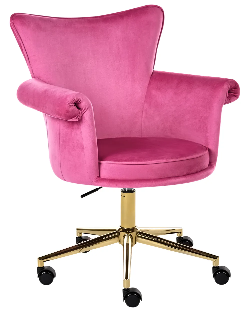 Schreibtischstuhl VELENCIA Samtstoff Fuchsia_1062246