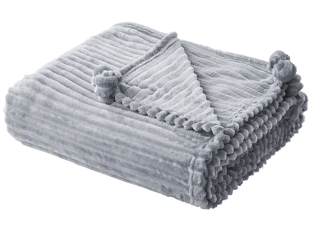 Kuscheldecke KAWERI 150 x 200 cm Grau
