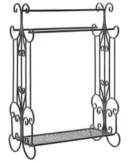 Handtuchständer GLADIS Metall Schwarz_827941