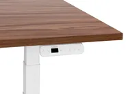 Schreibtisch elektrisch höhenverstellbar DESTINES 120 cm 72 cm Braun / Weiß_899316