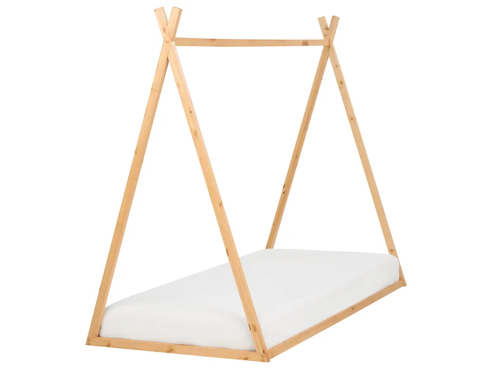 Kinderbett Tipi Kiefernholz SAURAT 90 x 200 cm Hellbraun