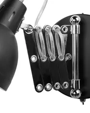 Wandlampe HARRINGTON verstellbar Metall Schwarz_731178