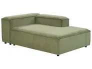 Modul Ecksofa 2-Sitzer ARDAL mit Ottomane Cord Grün linksseitig_947419