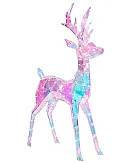 Outdoor Decoration LED HALSUA 76 cm Reindeer Multicolour_1175569