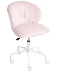 Schreibtischstuhl CHEERFUL Samtstoff Pastellrosa_1024961