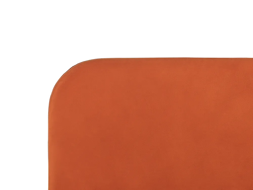 Bett mit Lattenrost Samtstoff FLAYAT 160 x 200 cm Orange_834307