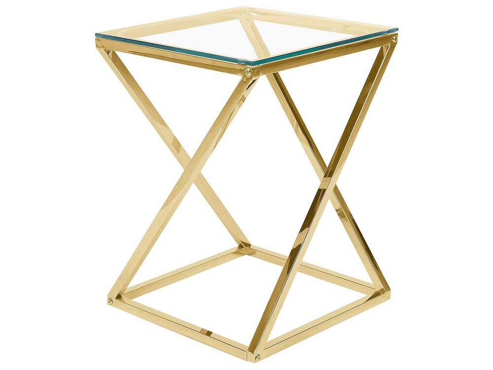 Bijzettafel BEVERLY Glas Goud