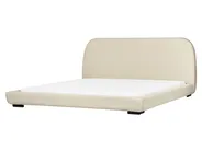 Wasserbett Stoff ROISEL 180 x 200 cm Hellbeige_937528