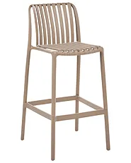 Set mit 2 Barstühlen ARICCIA Kunststoff Hellbraun_1149244