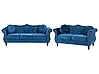 Sofa Set 5-Sitzer SKIEN Samtstoff Marineblau