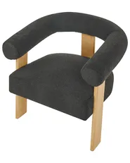 Sessel ILBRO Bouclé Schwarz / Hellbraun_984785