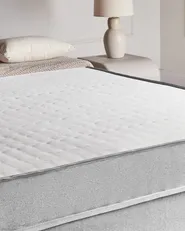 Boxspringbett ohne Kopfteil Stoff COUNTESS 180 x 200 cm Hellgrau_1054444