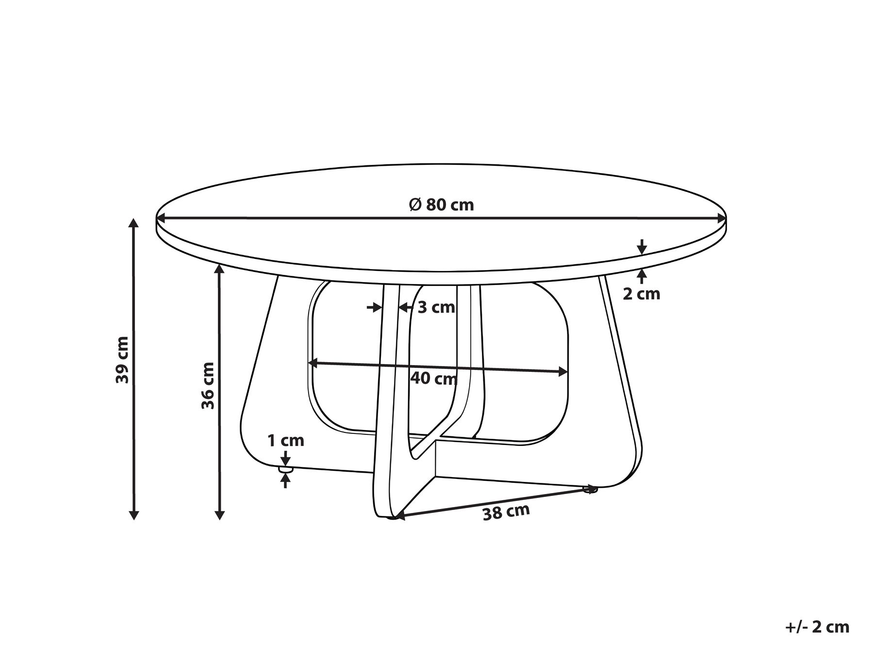 Coffee Table GAILLARD Brown_1144615