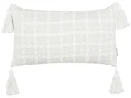 Dekokissen DOURIS 30 x 60 cm Hellbeige Kariertes Muster_902366