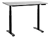 Schreibtisch elektrisch höhenverstellbar DESTINAS 120 cm x 72 cm Grau / Schwarz