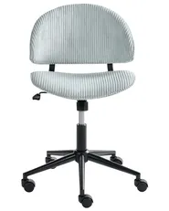 Bürostuhl KIANA Cord Hellblau_1042829