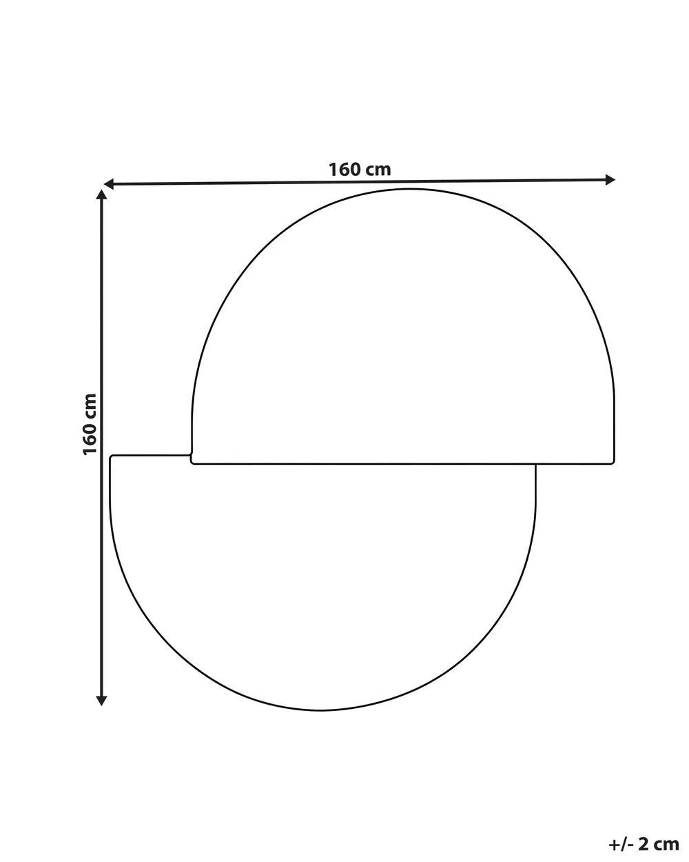 Vloerkleed SAKARO Donkergroen ø 160 cm Wol_1131814