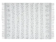 Kuscheldecke YAMALAK Stoff 130 x 150 cm Hellgrau_820999