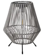 Solarbetriebene Laternen 2er-Set VUNGU 27 cm Grau_1042208