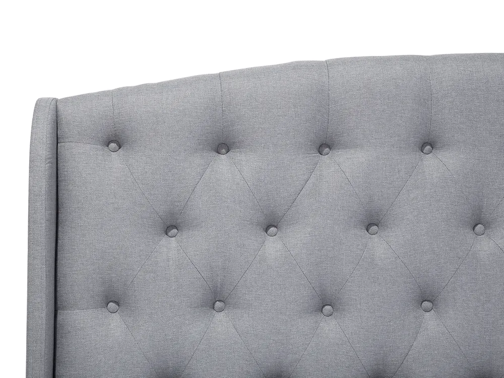 Krevet BORDEAUX 140 x 200 cm svijetlosivi_694906