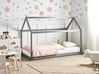 Kids Bed House Pine Wood TOSSE 90 x 200 cm (EU Single) Grey