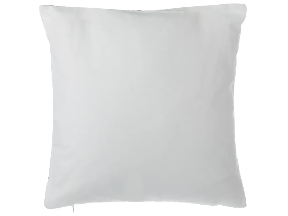 Set of 2 Decorative Cushions CLEOME 45 x 45 cm White Grey Blue Geometric Pattern_769301