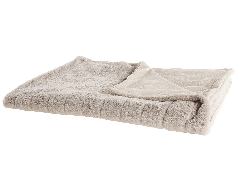 Kuscheldecke LABYAR 180 x 220 cm Beige