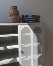 Sideboard mit 2 Türen SOLETTA Metall Hellbeige_1071388