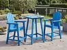 Garten Bartisch ADIRONDACK 60 cm 59 cm Kunststoff Blau