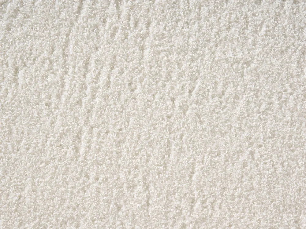 Bett mit Stauraum LORIENT Bouclé Cremeweiß 180 x 200 cm_1040213