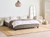 Bett ohne Kopfteil Bouclé ROANNE 160 x 200 cm Taupe