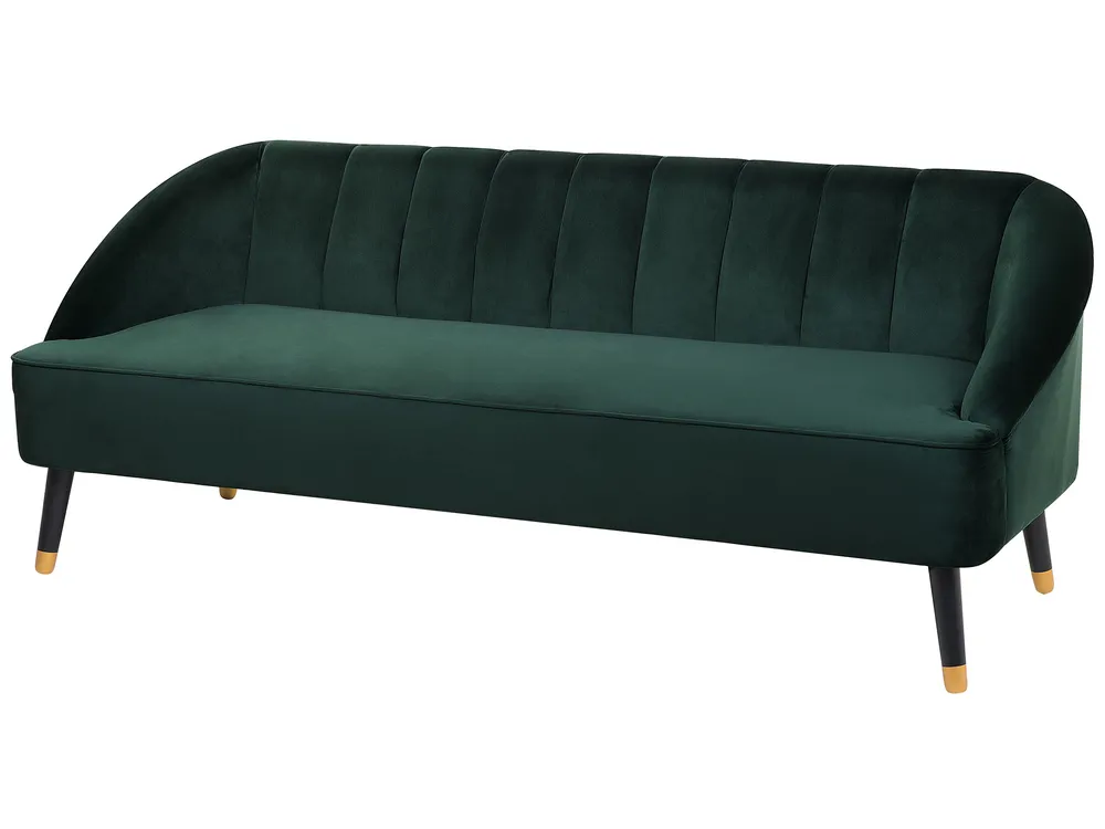 Sofa 3 Seater ALSVAG Velvet Emerald Green_732186