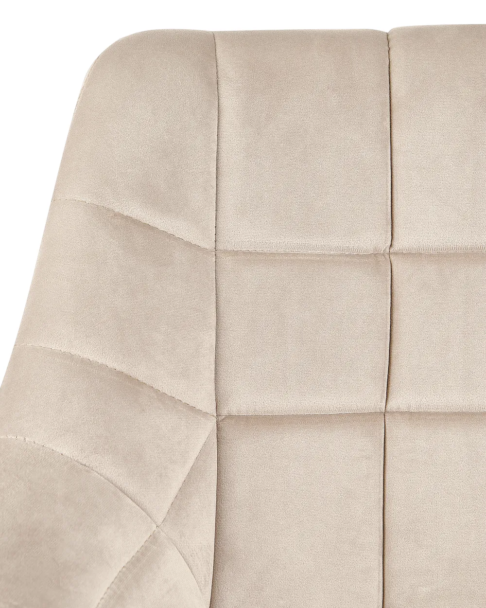 Schreibtischstuhl LABELLE Samtstoff Beige_934227