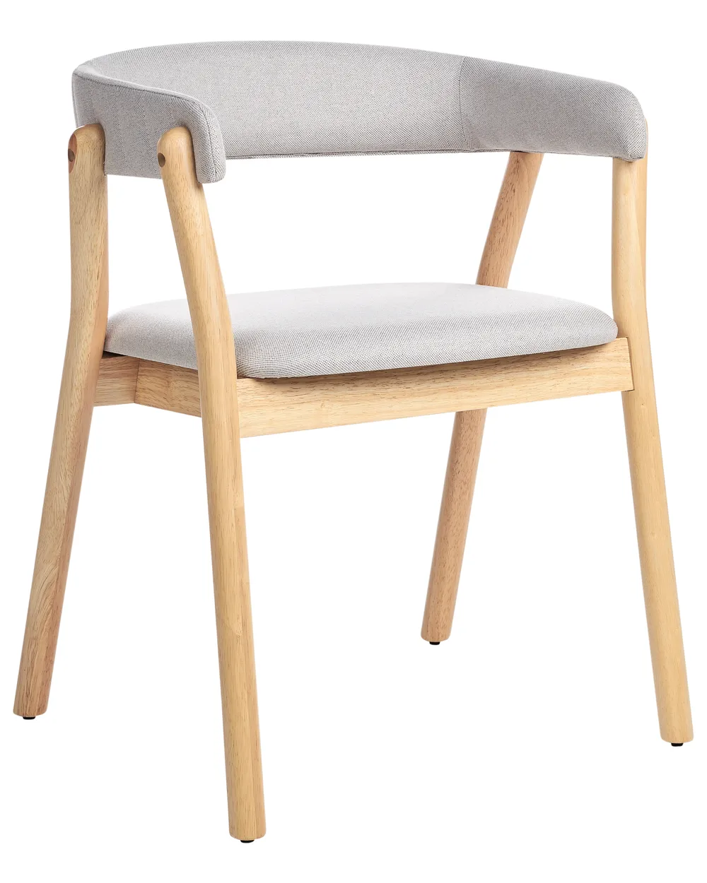 Esszimmerstuhl 2er Set MYLO Stoff Hellbraun / Grau_949193