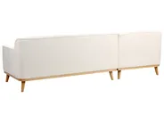 Ecksofa 3-Sitzer SIMOS Bouclé Weiß rechtsseitig_927963