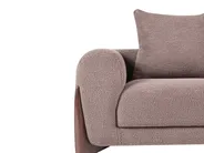 Sofa 3 Seater VINLIDEN Boucle Brown_1048502